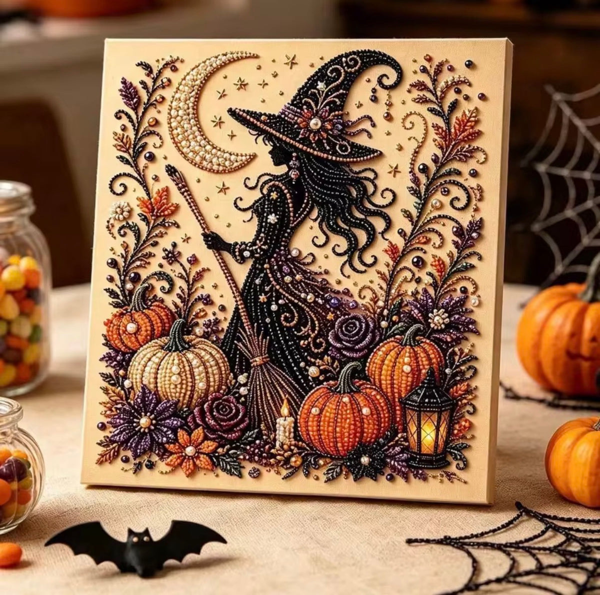 Halloween Pearl Art DIY Kit – 6 Spooky Designs
