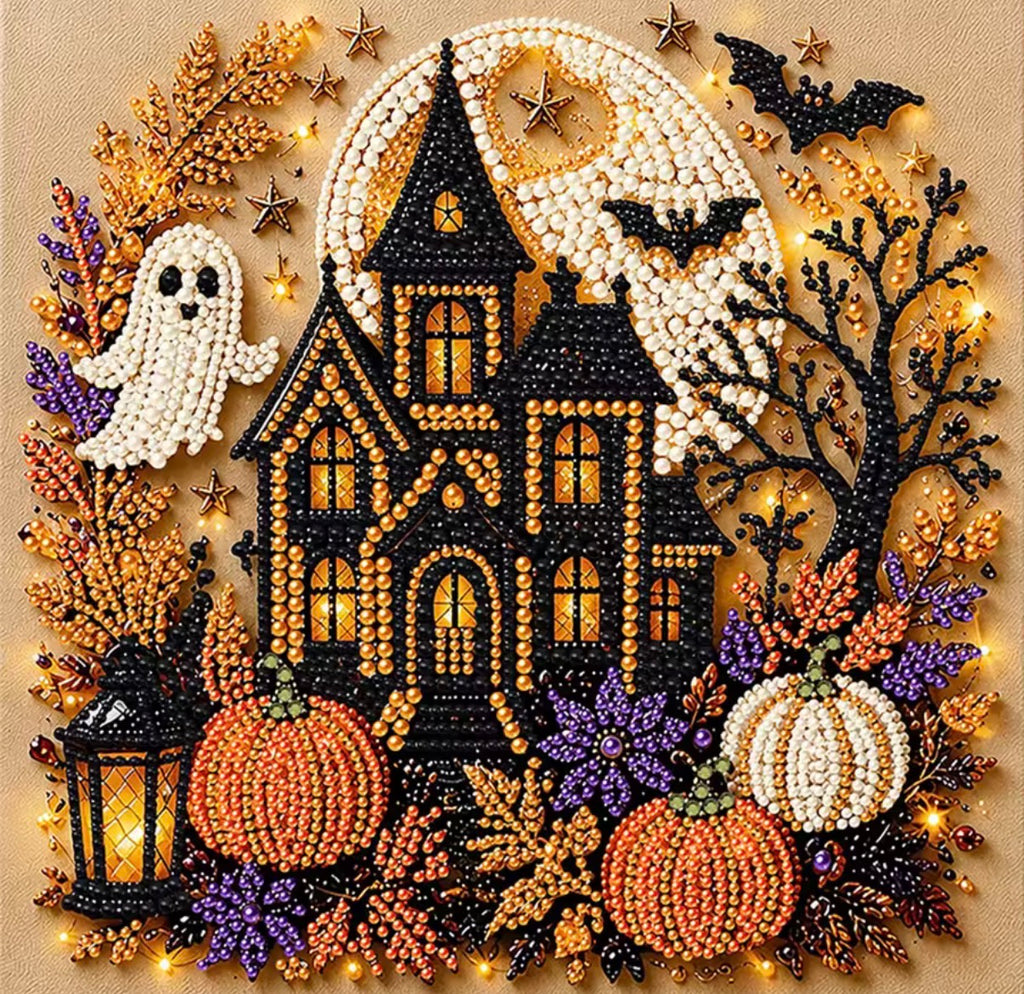 Halloween Pearl Art DIY Kit – 6 Spooky Designs