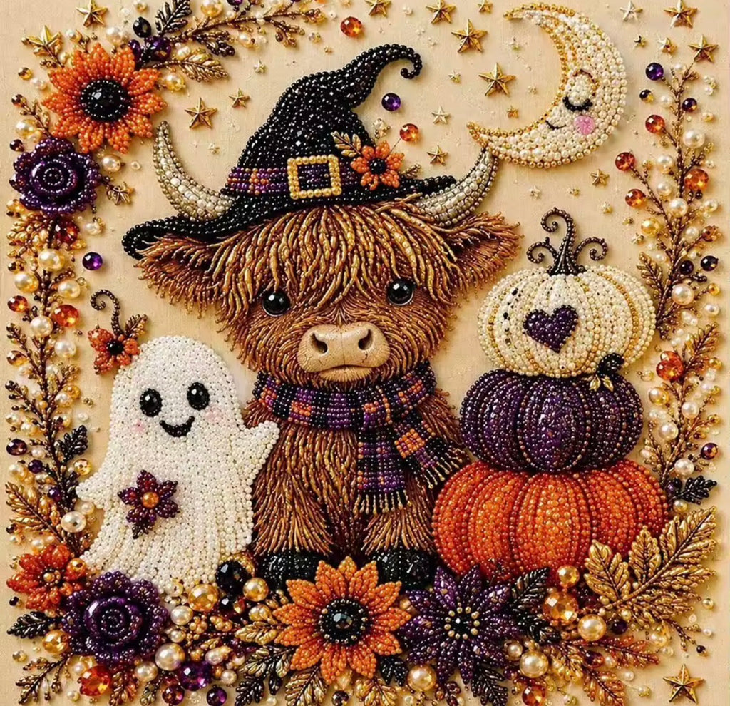 Halloween Pearl Art DIY Kit – 6 Spooky Designs